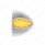 39 LED Teardrop Headlight Turn Signal Light Cover For Peterbilt - Amber LED/Clear Lens