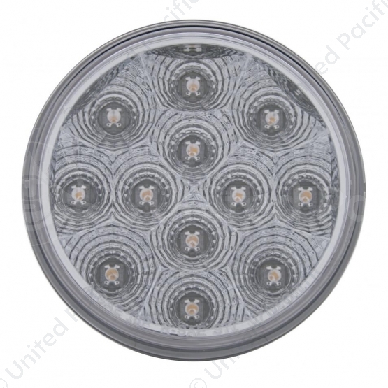 12 LED 4" Reflector Auxiliary/Utility Light - White LED/Clear Lens