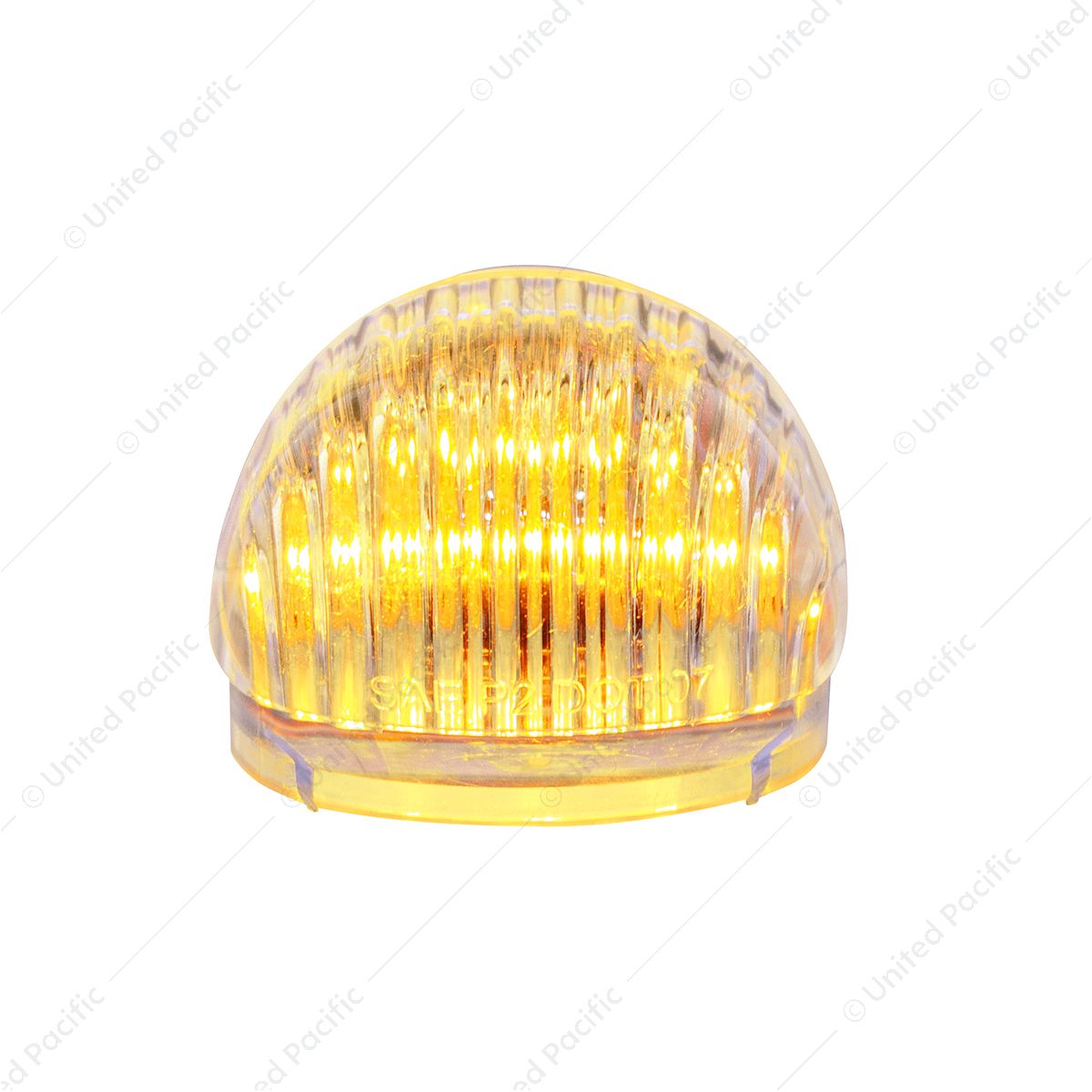 5 LED Dual Function Guide Headlight Turn Signal Light - Amber LED/Clear Lens (Bulk)