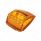 17 LED Reflector Square Cab Light - Amber LED/Amber Lens