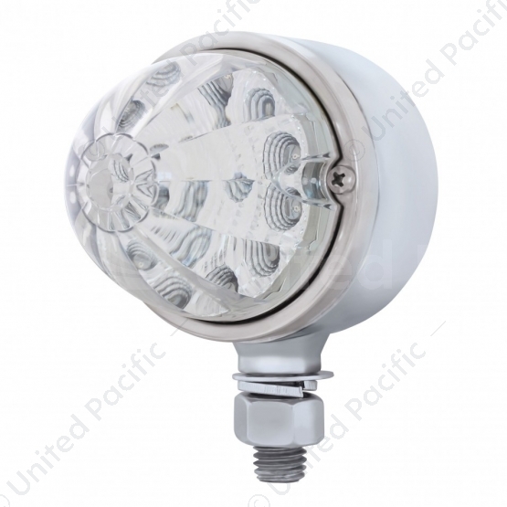 17 LED Reflector Watermelon Single Face Light - Red LED/Clear Lens