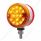 30 LED 3" Dual Function Reflector Double Face Light - Amber & Red LED/Amber & Red Lens