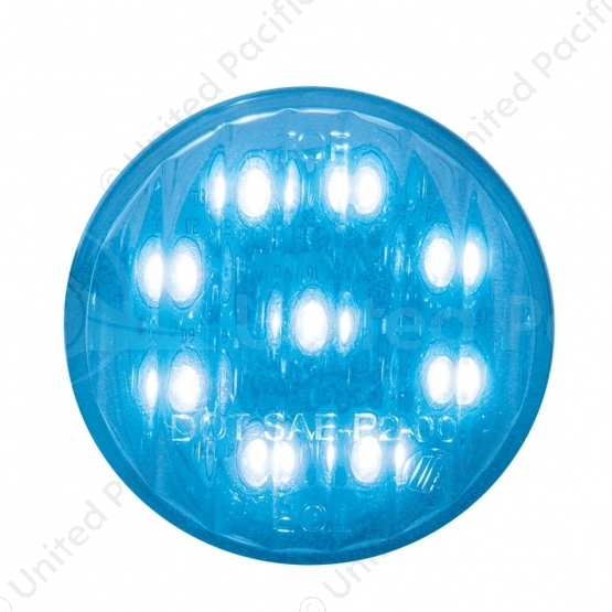 9 LED 2" Auxiliary Light - Blue LED/Clear Lens