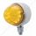 17 LED Reflector Single Face Light - Amber LED/Amber Lens