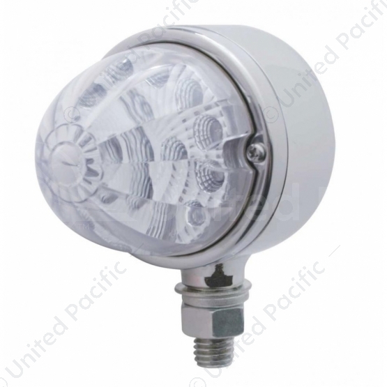 17 LED Reflector Single Face Light - Red LED/Clear Lens