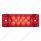 13 LED Reflector Rectangular Light (Clearance/Marker) - Red LED/Red Lens