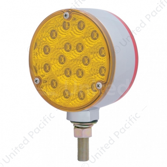36 LED Reflector Double Face Turn Signal Light - Amber & Red LED/Amber & Red Lens