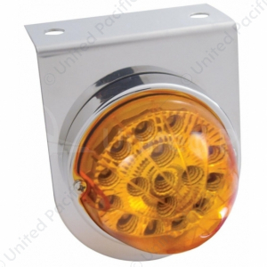 Stainless Light Bracket With 17 LED Dual Function Clear Reflector Light