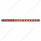14 LED 12" Auxiliary strip Light - Red LED/Chrome Lens (Bulk)