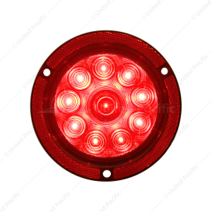 10 LED 4" Round Reflex Flange Mount Light (Stop, Turn & Tail)
