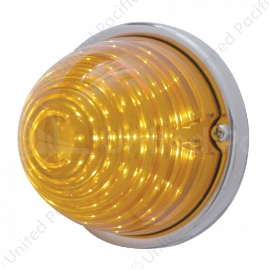 17 LED Beehive Flush Mount Kit With Low Profile Bezel - Amber LED/Amber Lens