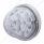17 LED Reflector Watermelon Flush Mount Kit With Low Profile Bezel - Red LED/Clear Lens