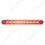 10 LED 6-1/2" Light Bar Only (Stop, Turn & Tail) - Red LED/Red Lens