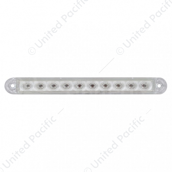 10 LED 6-1/2" Turn Signal Light Bar - Amber LED/Clear Lens