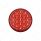19 LED 4" Round Reflector Light (Stop, Turn & Tail) - Red LED/Red Lens