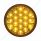 19 LED 4" Reflector Turn Signal Light - Amber LED/Amber Lens