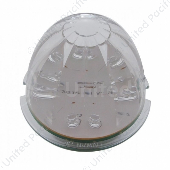 17 LED Dual Function Watermelon Cab Light - Red LED/Clear Lens (Bulk)