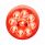 9 LED 2-1/2" Round Pure Reflector Light (Clearance/Marker) - Red LED/Red Lens