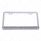 Chrome License Plate Frame With 14 LED 12" Light Bar - Amber LED/Clear Lens