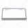 Chrome License Plate Frame With 14 LED 12" Light Bar - Red LED/Clear Lens