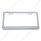 Chrome License Plate Frame With 14 LED 12" Light Bar - Amber LED/Chrome Lens