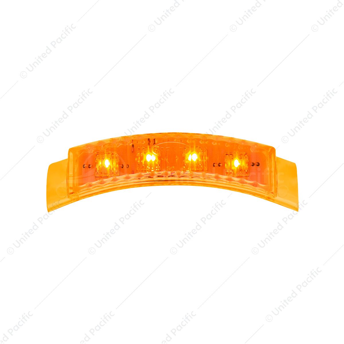 4 LED Dual Function Headlight Turn Signal Light - Amber LED/Amber Lens (Bulk)