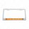Chrome License Plate Frame With 10 LED 9" Light Bar - Amber LED/Amber Lens