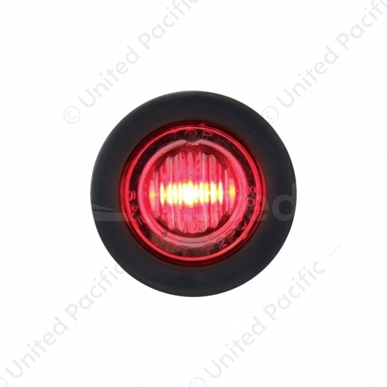 3 LED 3/4" Mini Light (Clearance/Marker) - Red LED/Clear Lens