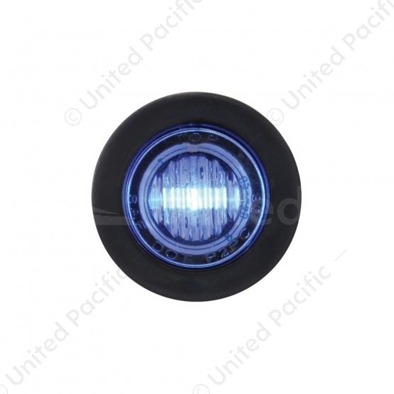 3 LED 3/4" Mini Light (Auxiliary/Utility) - Blue LED/Clear Lens