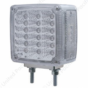 39 LED Reflector Double Face Turn Signal Light - Amber LED/Clear Lens