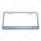 Chrome License Plate Frame With 14 LED 12" Light Bar - Blue LED/Clear Lens