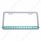 Chrome License Plate Frame With 14 LED 12" Light Bar - Green LED/Clear Lens