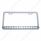 Chrome License Plate Frame With 14 LED 12" Light Bar - White LED/Clear Lens