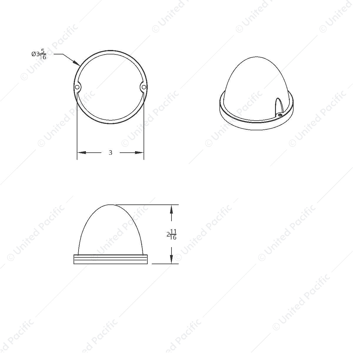 truck.upauto.com: 17 LED Dual Function Watermelon Flush Mount Kit