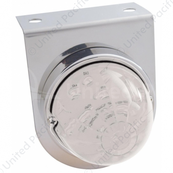 Stainless Light Bracket With 17 LED Dual Function Watermelon Lights - Red LED/Clear Lens