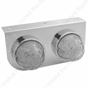 Stainless Light Bracket With 2X 17 LED Dual Function Watermelon Lights