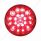 21 LED "Competition Series" 4" Round Light (Stop, Turn & Tail) - Red LED/Red Lens