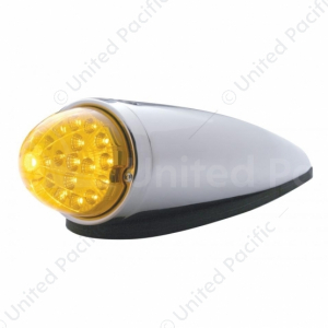 17 LED Dual Function Watermelon Clear Reflector Cab Light Kit With Die Cast Housing - Amber LED