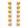 SS Front Air Cleaner Bracket With 12X 17 Amber LED Dual Function Reflector Lights & SS Visors For Pe