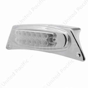 Chrome Fender Light Bracket With 12 LED Reflector Light - Amber LED