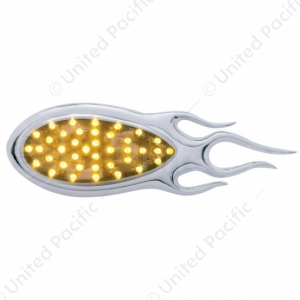 39 LED "Inferno" Auxiliary Light With Flame Bezel - Chrome Lens