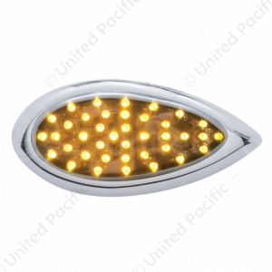 39 LED "Teardrop" Auxiliary Light With Bezel - Chrome Lens