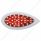 39 LED "Teardrop" Auxiliary Light With Bezel - Red LED/Chrome Lens