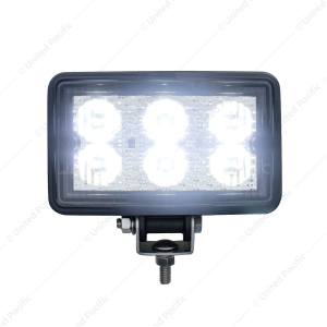 6 High Power 3 Watt LED Rectangular Work Light