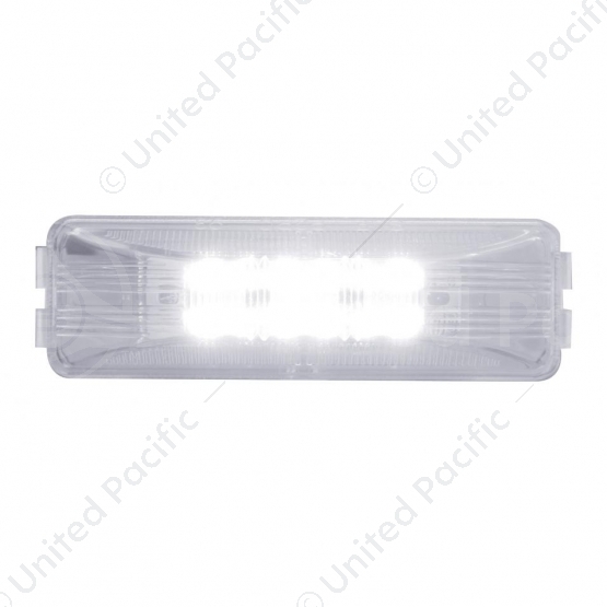 12 LED Rectangular Auxiliary/Utility Light - White LED/Clear Lens (Bulk)