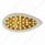 39 LED Flush Mount "Teardrop" Turn Signal Light - Amber LED/Chrome Lens