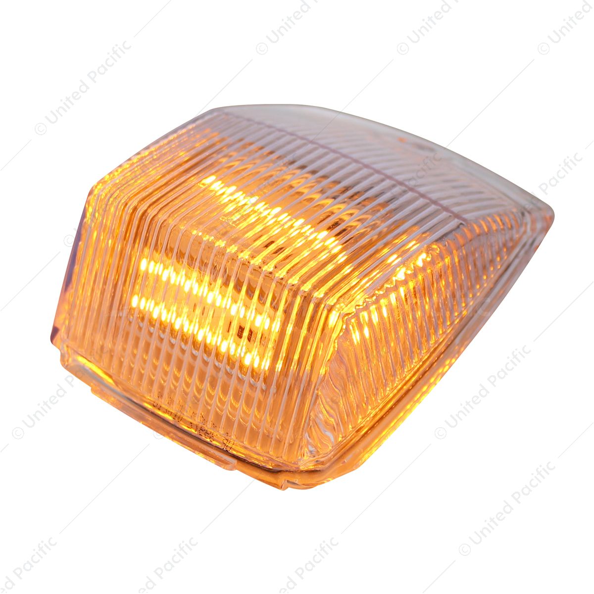 36 LED Square Cab Light - Amber LED/Clear Lens