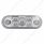 7 LED 6" Oval Reflector Light (Stop, Turn & Tail) - Red LED/Clear Lens