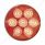 7 LED 2" Round Light (Clearance/Marker) - Red LED/Red Lens