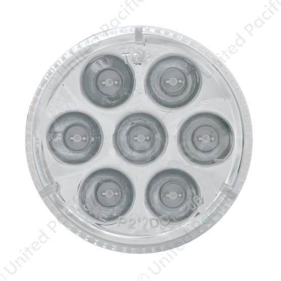 7 LED 2" Round Light (Clearance/Marker) - Amber LED/Clear Lens